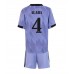 Cheap Real Madrid David Alaba #4 Away Football Kit Children 2022-23 Short Sleeve (+ pants)